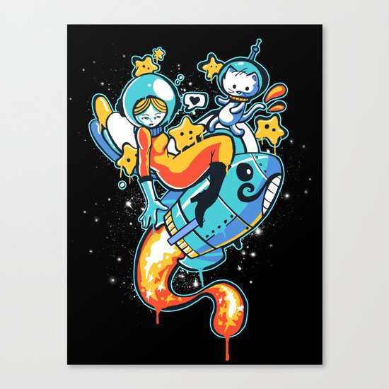 A is for Astronaut Canvas Print