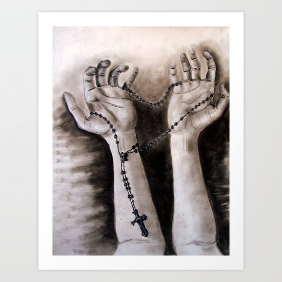 hands of creation Art Print