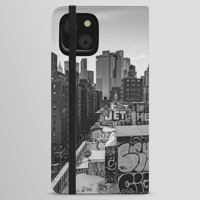 New York City Sunset Views | Travel Photography in NYC | Black and White iPhone Wallet Case