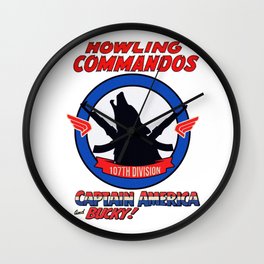 Howling Commandos CAP&BUCKY Wall Clock