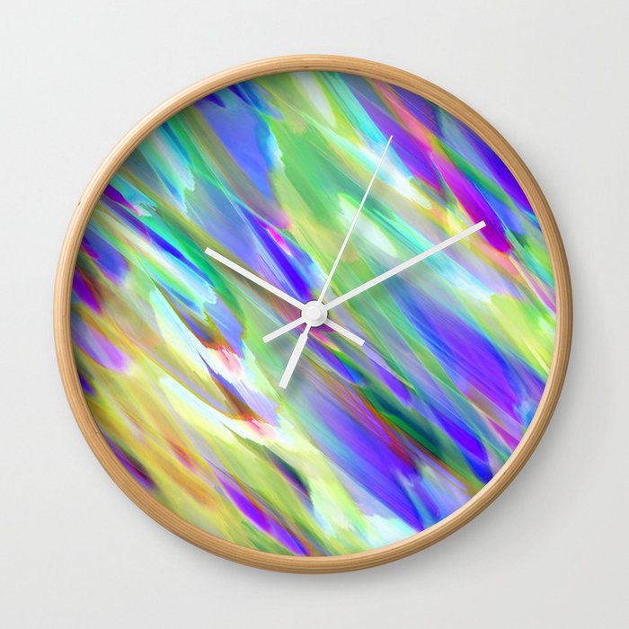 Colorful Digital Art Splashing G401 Wall Clock