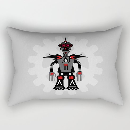 Evil Robot Rectangular Pillow
