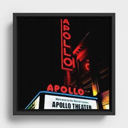 Harlem's Apollo Theater Portrait Painting Framed Canvas