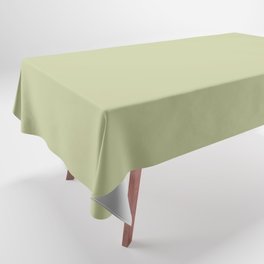 Pastel Green Solid Color Hue Shade - Patternless Tablecloth