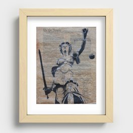 Lady Justice  Recessed Framed Print