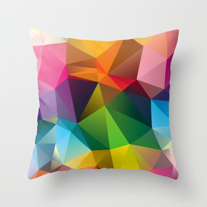 Geometric view Throw Pillow