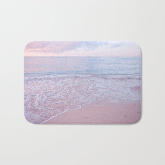 calm day 02 ver.pink Bath Mat