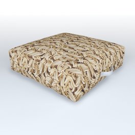 Instant Ramen Noodle Pattern Outdoor Floor Cushion