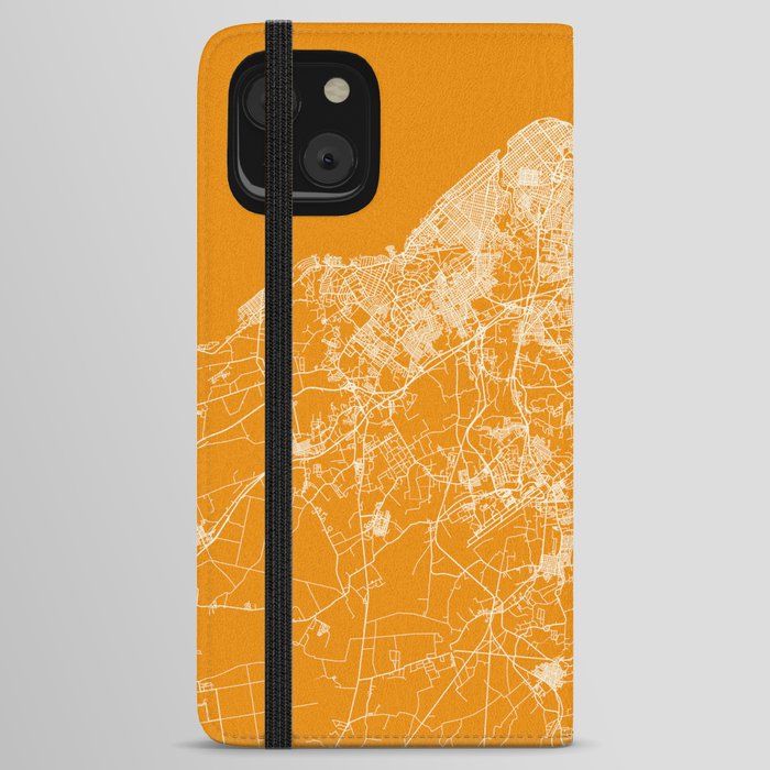 Cuba, Havana Map Design - Authentic City Map iPhone Wallet Case