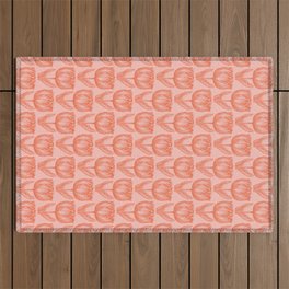 Lavender and Rust Outdoor Rug