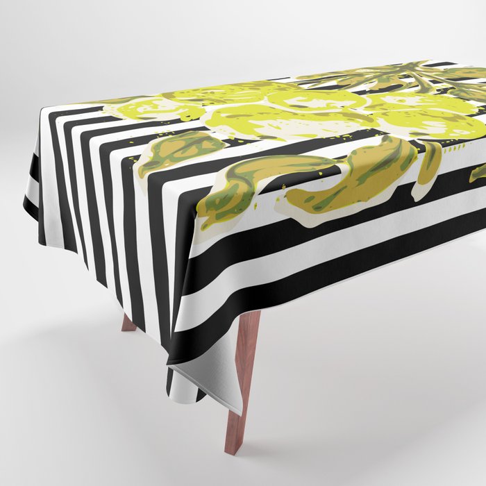 lime berries striped: illustration no.19 Tablecloth