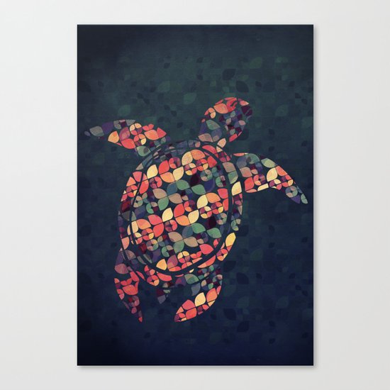 The Pattern Tortoise Canvas Print