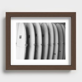 Surfing Days / Los Angeles, California Recessed Framed Print