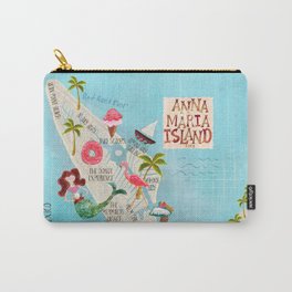 Anna Maria Island Map Carry-All Pouch