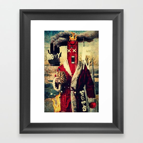 Merry FN Christmas Framed Art Print