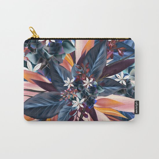 Tropical floral pattern with exotic flowers Carry-All Pouch