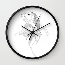 Fish illustration Wall Clock