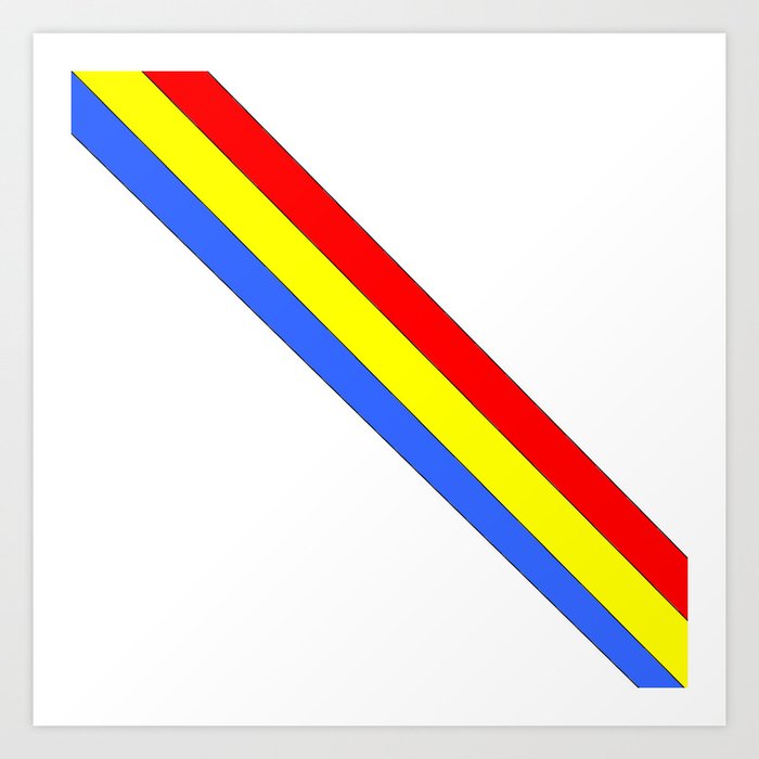 Flag of romania 4 -romania,romanian,balkan,bucharest,danube,romani,romana,bucuresti Art Print