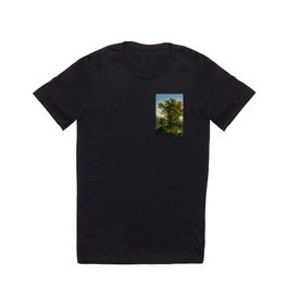 River Landscape with Elements of the English Garden at Caserta, Italy by Jakob Philipp Hackert T Shirt