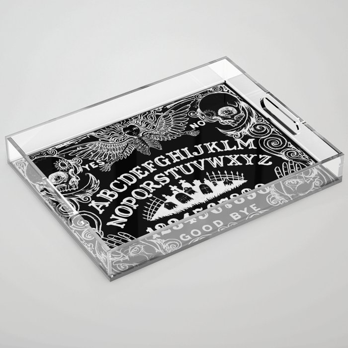 Ouija Board Black Acrylic Tray