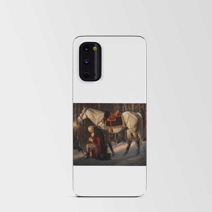 George Washington A Prayer at Valley Forge Android Card Case