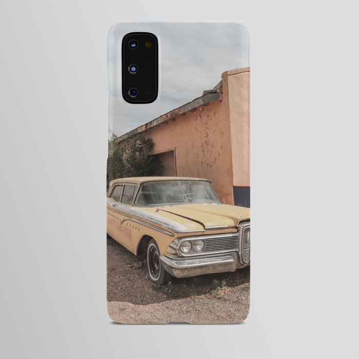 Vintage American Car Art Print | Famous Route 66 Scene Arizona Photo | USA Color Travel Photography Android Case