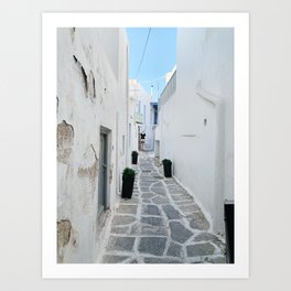 Alley in Greece Art Print