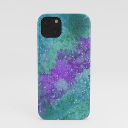 Galaxy - Purple & Green iPhone Case