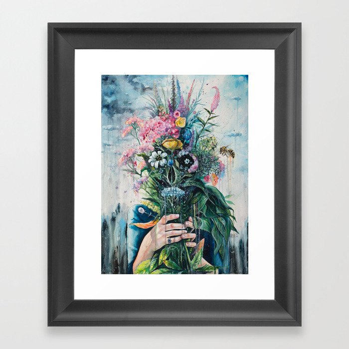 The Last Flowers Framed Art Print