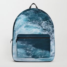 Cool ocean waves splash Backpack