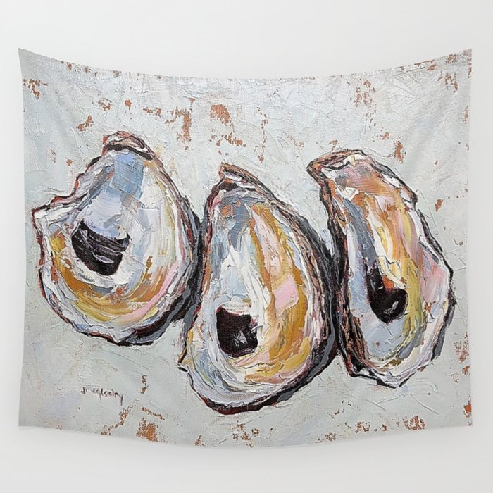 Oyster shells Wall Tapestry