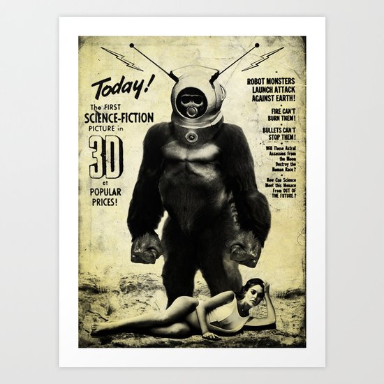 Robot Monster Art Print