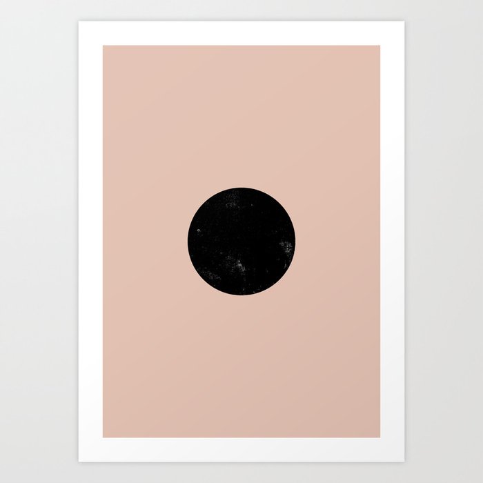 A Circle on Blush Art Art Print