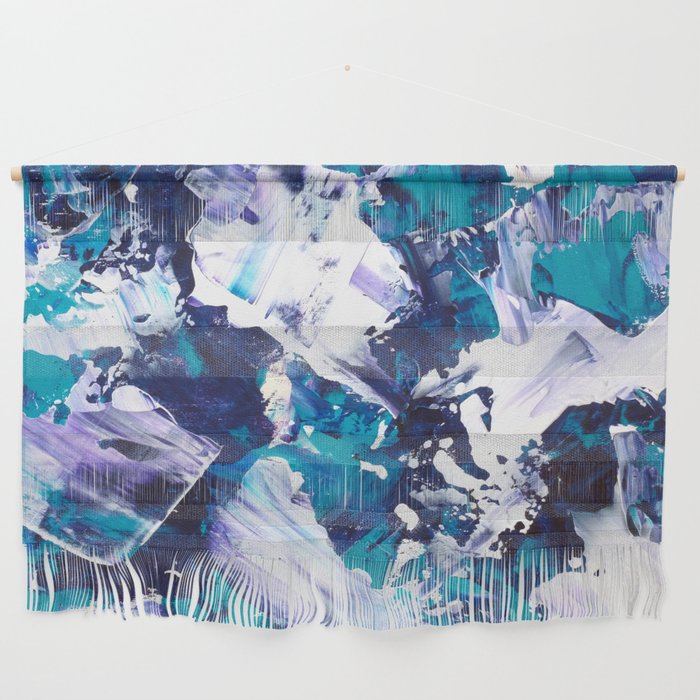 Be The Change Modern Blue Teal Green Purple White Abstract