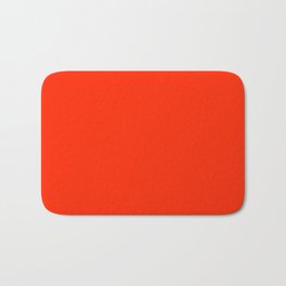Red-Orange Bath Mat