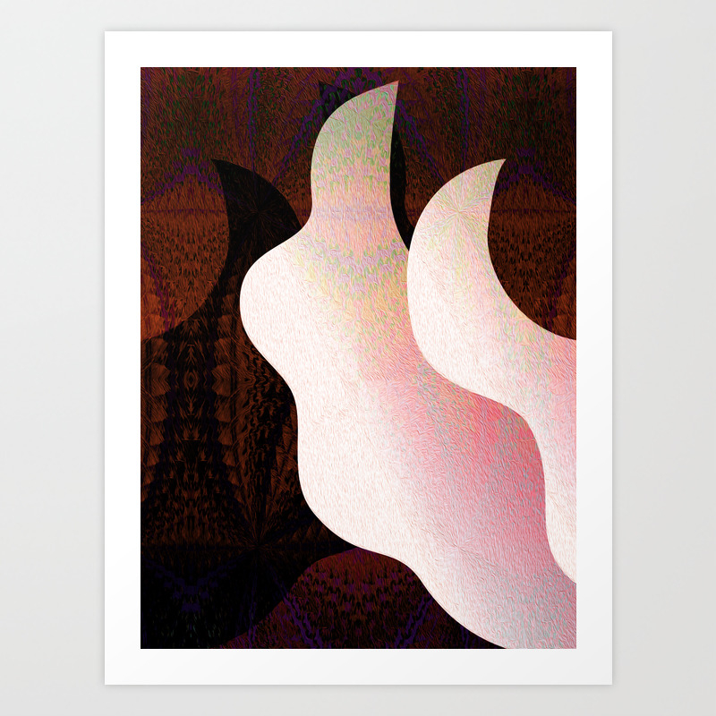 Angel Wings Abstract Shape Study Art Print By Carlieamberpartridge