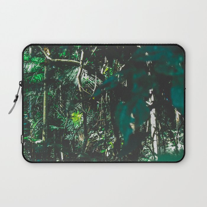 Brazil Photography - Rain Forest With Wet Green Leaves Laptop Sleeve