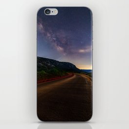 A Coastal Milky Way by the Seaside Road iPhone Skin
