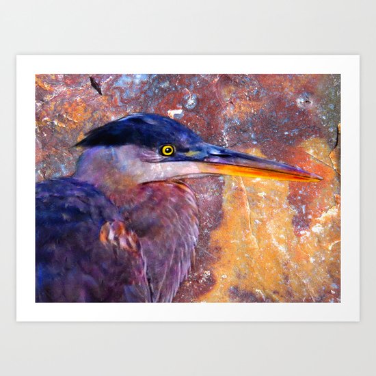 Heron-2 Art Print