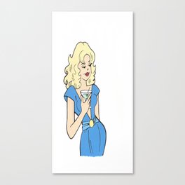 Cartoon Girl Canvas Print