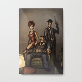 Mobsters Metal Print | Game, Digital, Illustration 