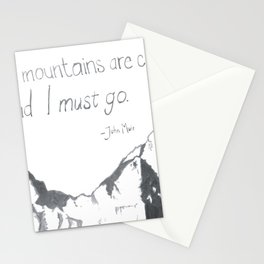 The Mountains Are Calling Stationery Cards