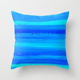 Blue Sky Blue Waters Throw Pillow