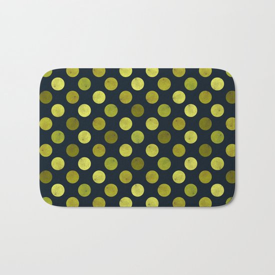 Watercolor Dots Pattern V Bath Mat