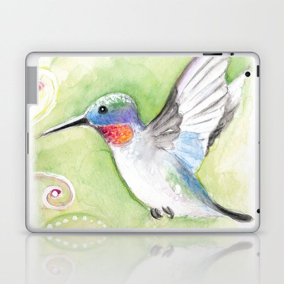 Cute Hummingbird Laptop & iPad Skin