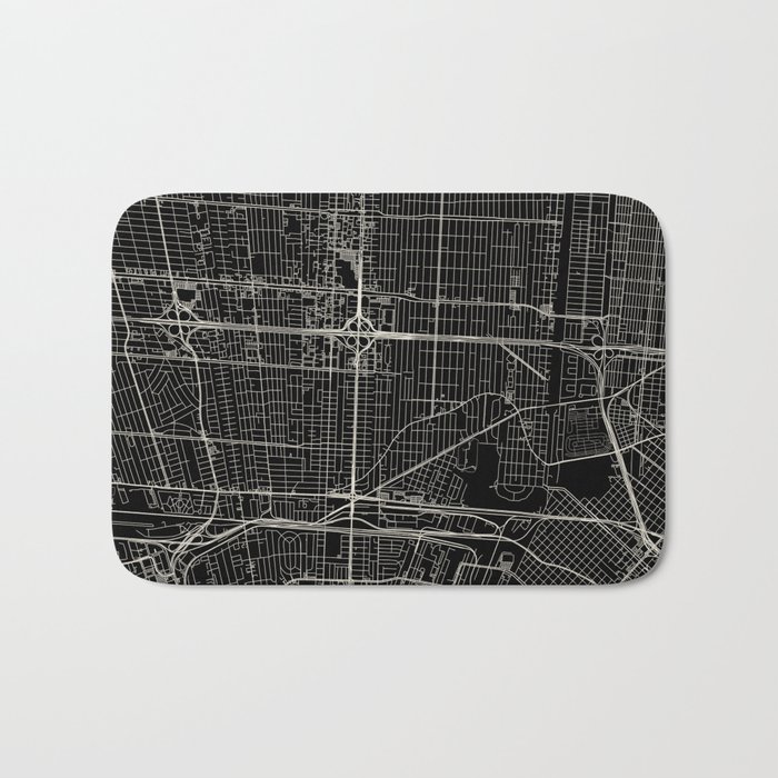 Metairie, USA - City Map Bath Mat