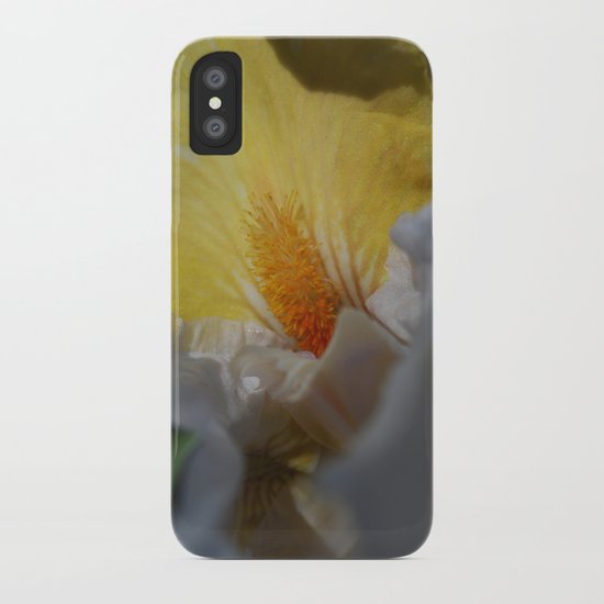 yellow iris iPhone Case