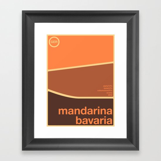 mandarina bavaria single hop Framed Art Print