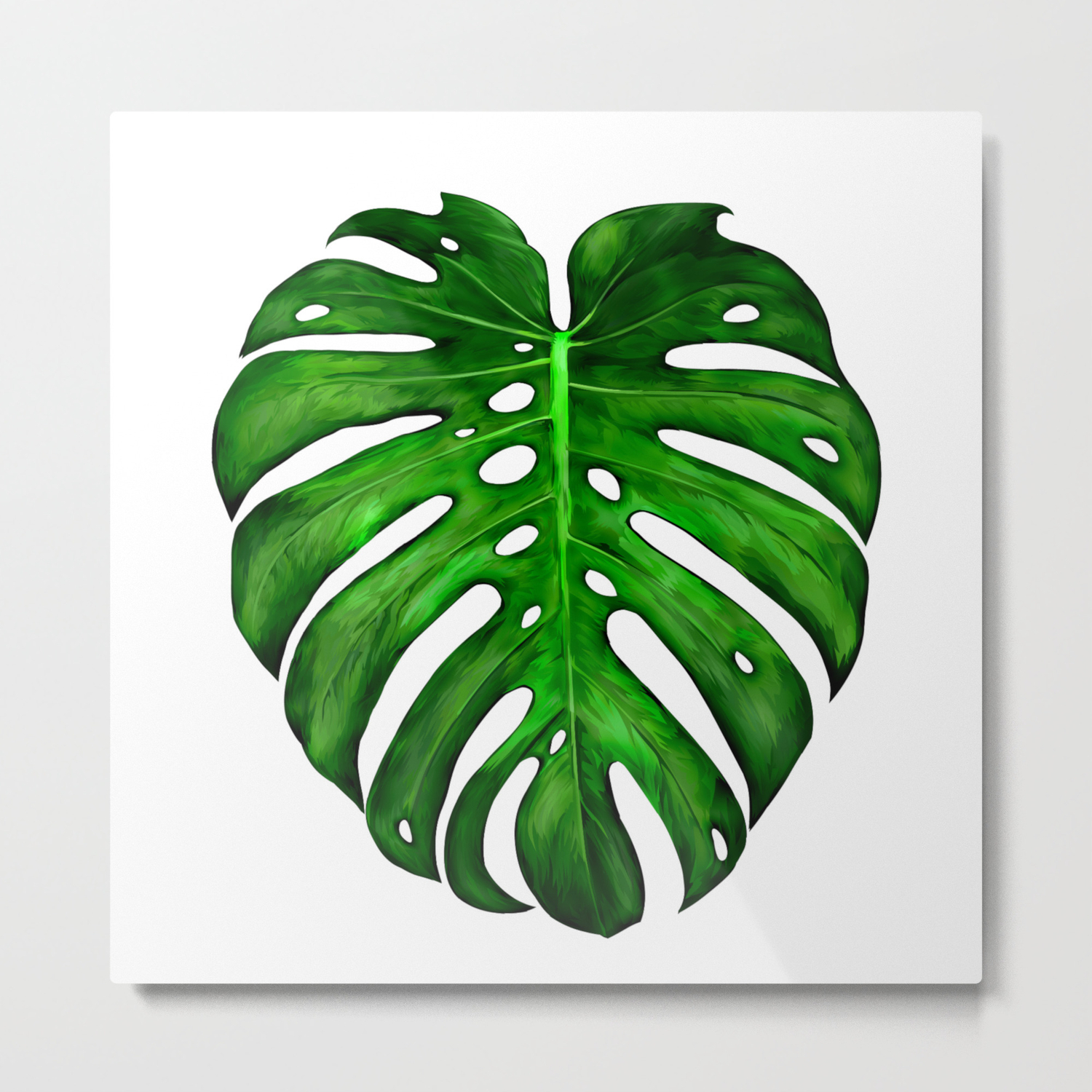 Monstera Leaf Paintings Metal Print By Digitalizedteam Society6