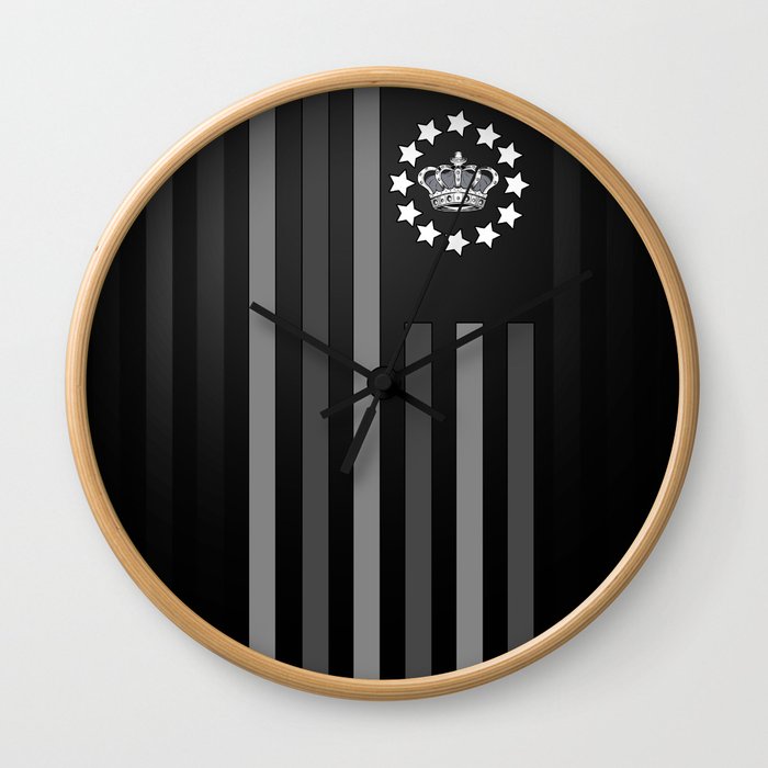 Crown Grey - Flag Wall Clock
